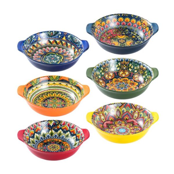 Bohemian Ceramic Cereal Bowls
