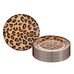 Leopard Design Dinner Plates