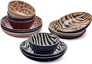 Patterned Plates and Bowls