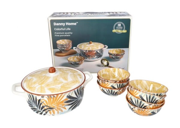 Ceramic Soup Pot Set (6pcs)